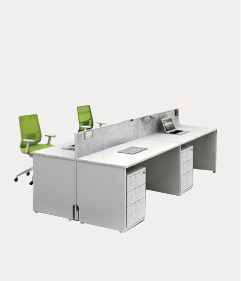 Linear Workstation for 8 Person