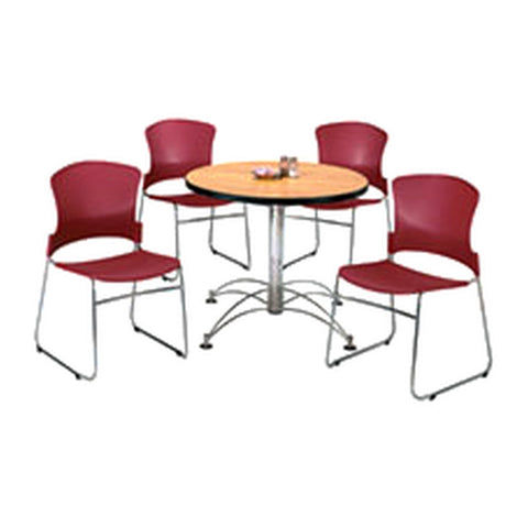 Reticulum Canteen Tables & Dining Sets Heavy-Duty Steel Base & Easy-Clean Table, Offix Furniture