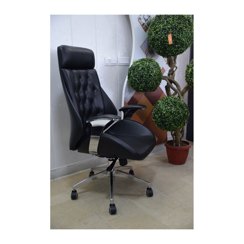 Wadi High Back Executive Chairs Padded Arms & Hydraulic Base, Offix Furniture