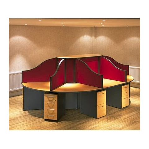 Leo Call Centre Carrels & Cubicles Sound-Dampening Fabric Privacy Partitions, Offix Furniture