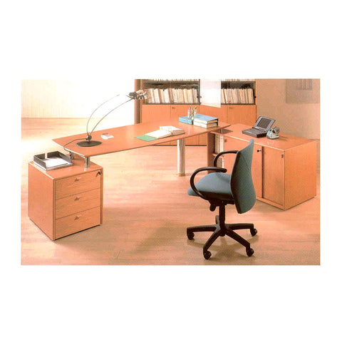 Epicina Classic Executive Desks Integrated Pedestal Drawers & PVC Edge, Offix Furniture