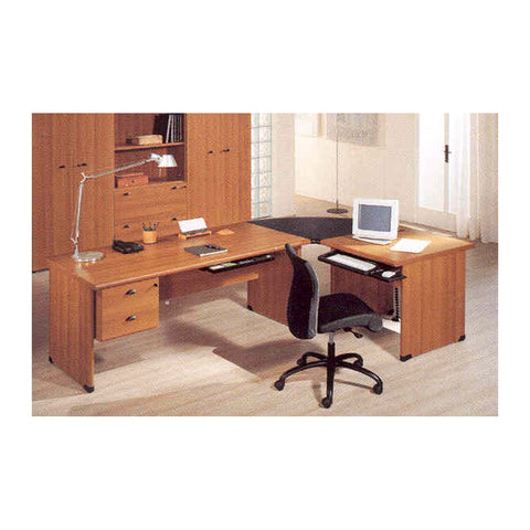 Finoa Classic Executive Desks Integrated Pedestal Drawers & PVC Edge, Offix Furniture