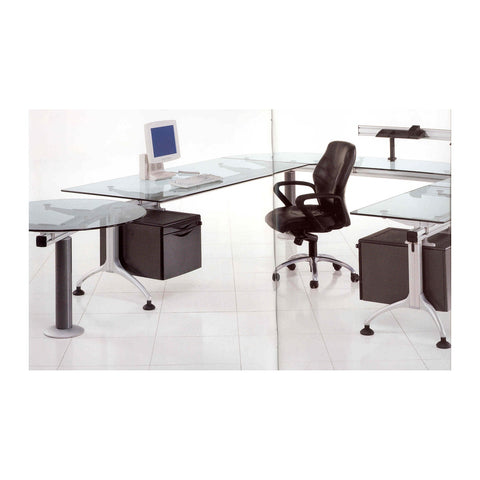 Finoir Classic Executive Desks Integrated Pedestal Drawers & PVC Edge, Offix Furniture