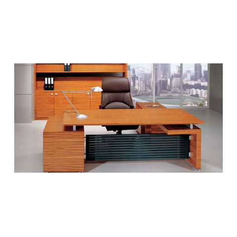 Margo Modern Executive Desks Attached Side Return Credenza & Cable Box, Offix Furniture