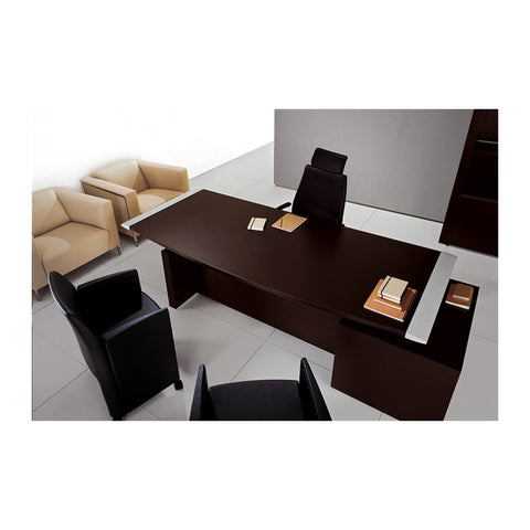Lenoya Modern Executive Desks Attached Side Return Credenza & Cable Box, Offix Furniture