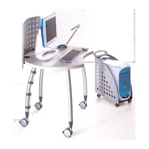 Bellina Computer Desks Keyboard Tray & CPU Tower Compartment, Offix Furniture