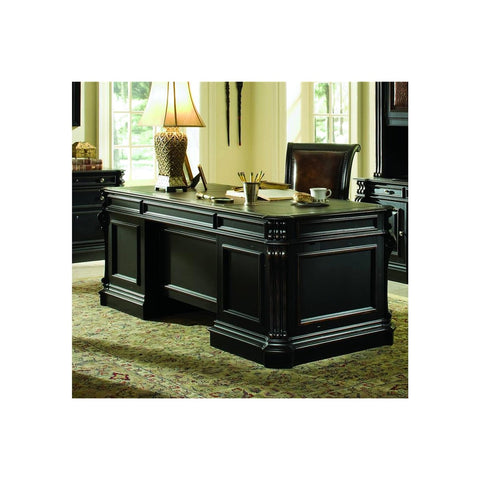 Sylvan Traditional Executive Desks Rich Wood Polish & Carved Profile Trim, Offix Furniture