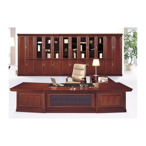 Roberto Traditional Executive Desks Rich Wood Polish & Carved Profile Trim, Offix Furniture