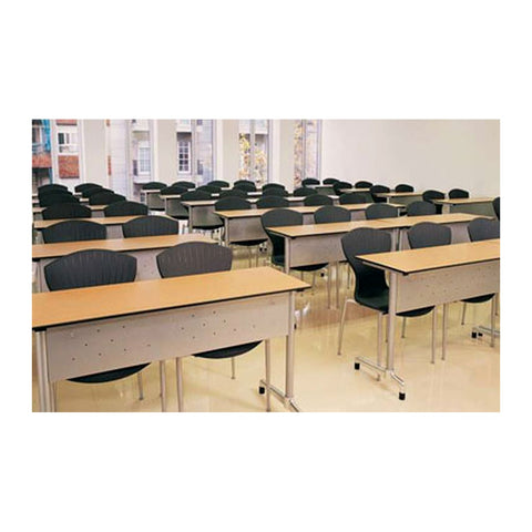 Paladin Classroom Desks & Dual Benches Integrated 2-Student Bench & Metal Frame, Offix Furniture