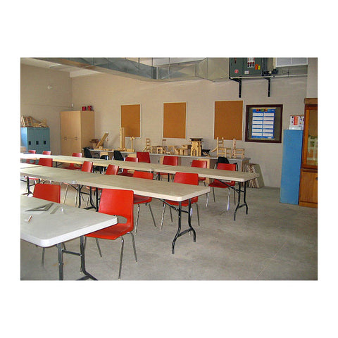 Aeroen Classroom Desks & Dual Benches Integrated 2-Student Bench & Metal Frame, Offix Furniture