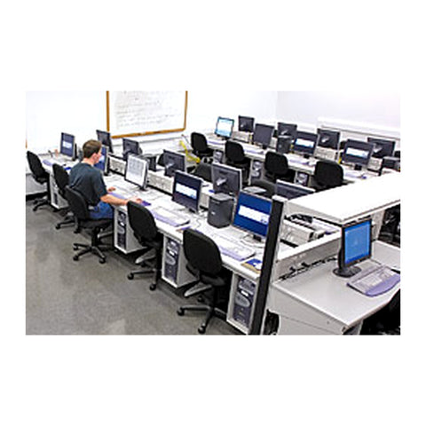 Aeroes IT & Computer Lab Furniture Integrated Cable Raceway & CPU Mounting, Offix Furniture