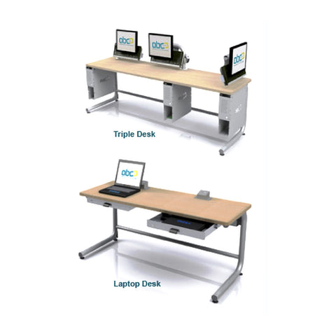 Aerous IT & Computer Lab Furniture Integrated Cable Raceway & CPU Mounting, Offix Furniture