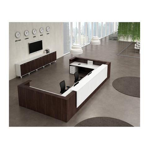 Solano Reception Counters & Desks High Transaction Ledge & Lockable Drawers, Offix Furniture
