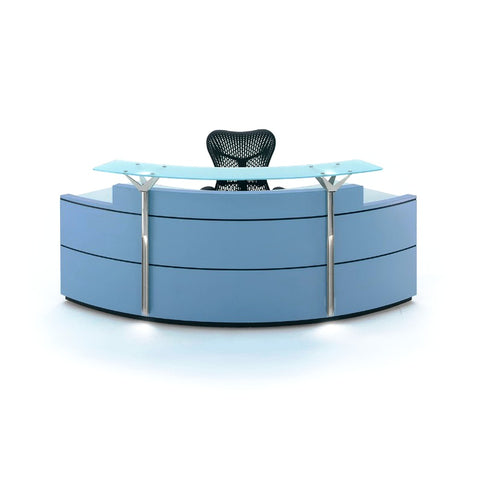 Elysium Reception Counters & Desks High Transaction Ledge & Lockable Drawers, Offix Furniture