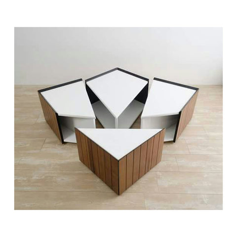 Auraian Center & Coffee Tables Laminated Coffee Tabletop & Sturdy Base, Offix Furniture