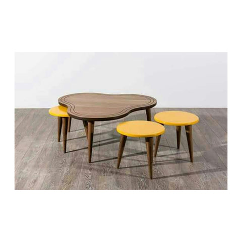 Bellit Center & Coffee Tables Laminated Coffee Tabletop & Sturdy Base, Offix Furniture