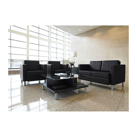 Bbcefdc Office Sofas (1/2/3 Seater) Acacia Wood Internal Frame & Leatherite, Offix Furniture