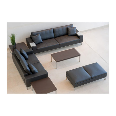 Allermuir Office Sofas (1/2/3 Seater) Acacia Wood Internal Frame & Leatherite, Offix Furniture