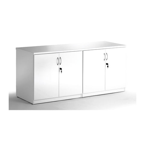 Glosscredenzaw Executive Credenzas & Cabinets Locking Hinged Doors & Filing Drawers, Offix Furniture