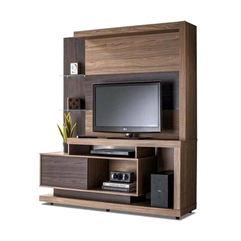 Modena Media Consoles & LCD Units Wall LCD Mount Panel & Low Credenza Unit, Offix Furniture