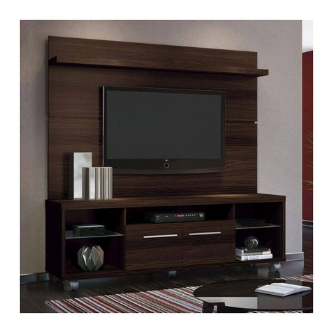 Manoita Media Consoles & LCD Units Wall LCD Mount Panel & Low Credenza Unit, Offix Furniture