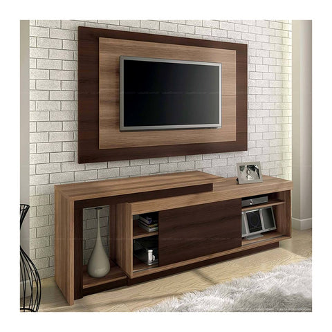 Mesaar Media Consoles & LCD Units Wall LCD Mount Panel & Low Credenza Unit, Offix Furniture