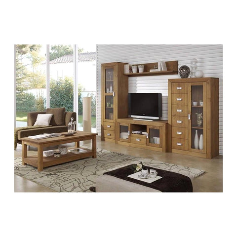 Mesaum Media Consoles & LCD Units Wall LCD Mount Panel & Low Credenza Unit, Offix Furniture