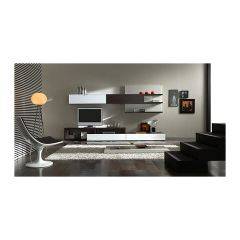 Dceeade Media Consoles & LCD Units Wall LCD Mount Panel & Low Credenza Unit, Offix Furniture