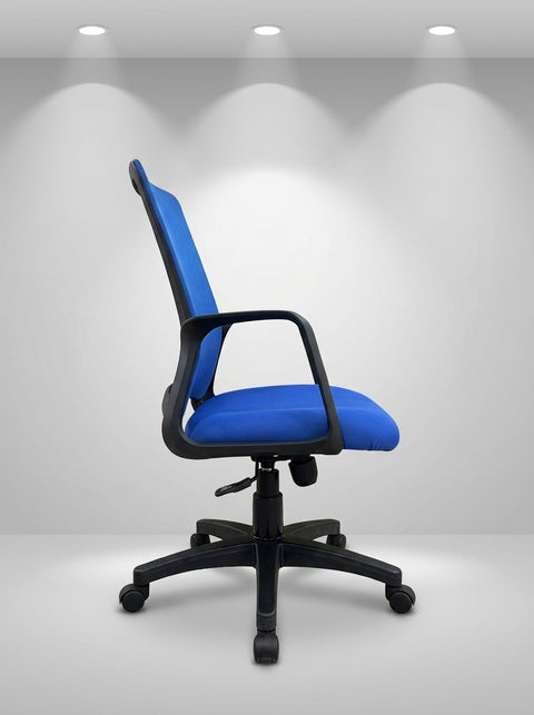 Pulse Ergonomic Task Chair – Cobalt Blue Mesh - Angle 1
