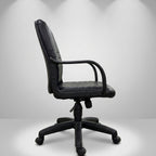 Apex Mid-Back Ergonomic Office Chair – Classic Black - Angle 1