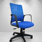 Pulse Ergonomic Task Chair – Cobalt Blue Mesh - Angle 2