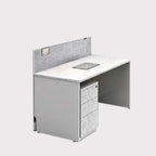 Linear Workstation for 8 Person