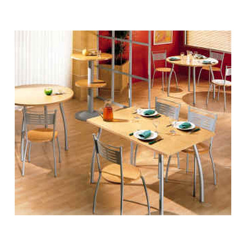 Aries Canteen Tables & Dining Sets Heavy-Duty Steel Base & Easy-Clean Table, Offix Furniture