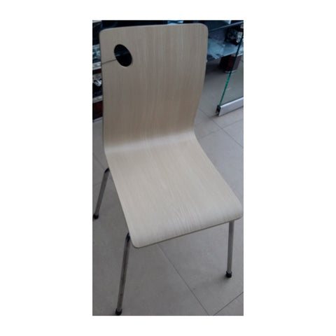 Divaer Dining & Canteen Chairs Easy-Clean Poly Shell & Metal Base, Offix Furniture