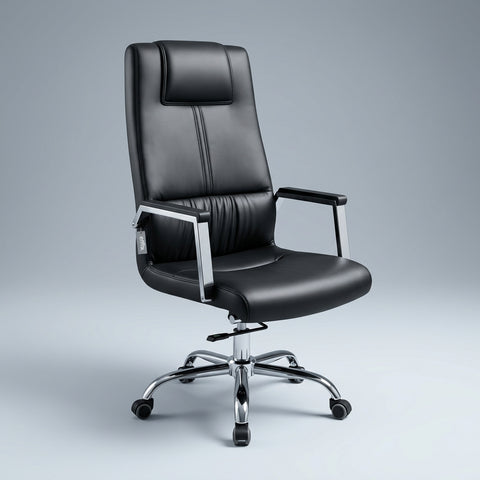 Alger High Back Executive Chrome Chair, Offix Furniture