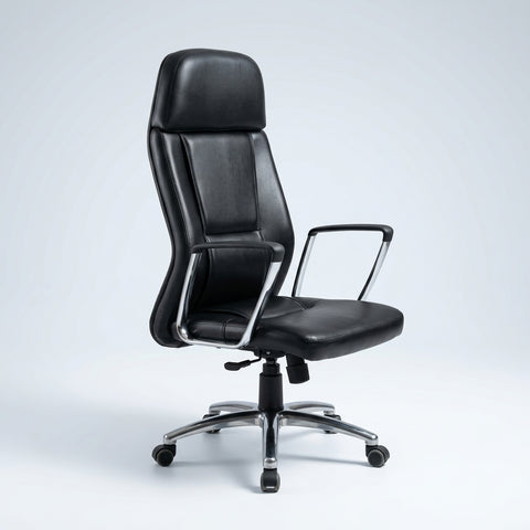 Ayro High Back Executive Leather Chair with Chrome Base, Offix Furniture