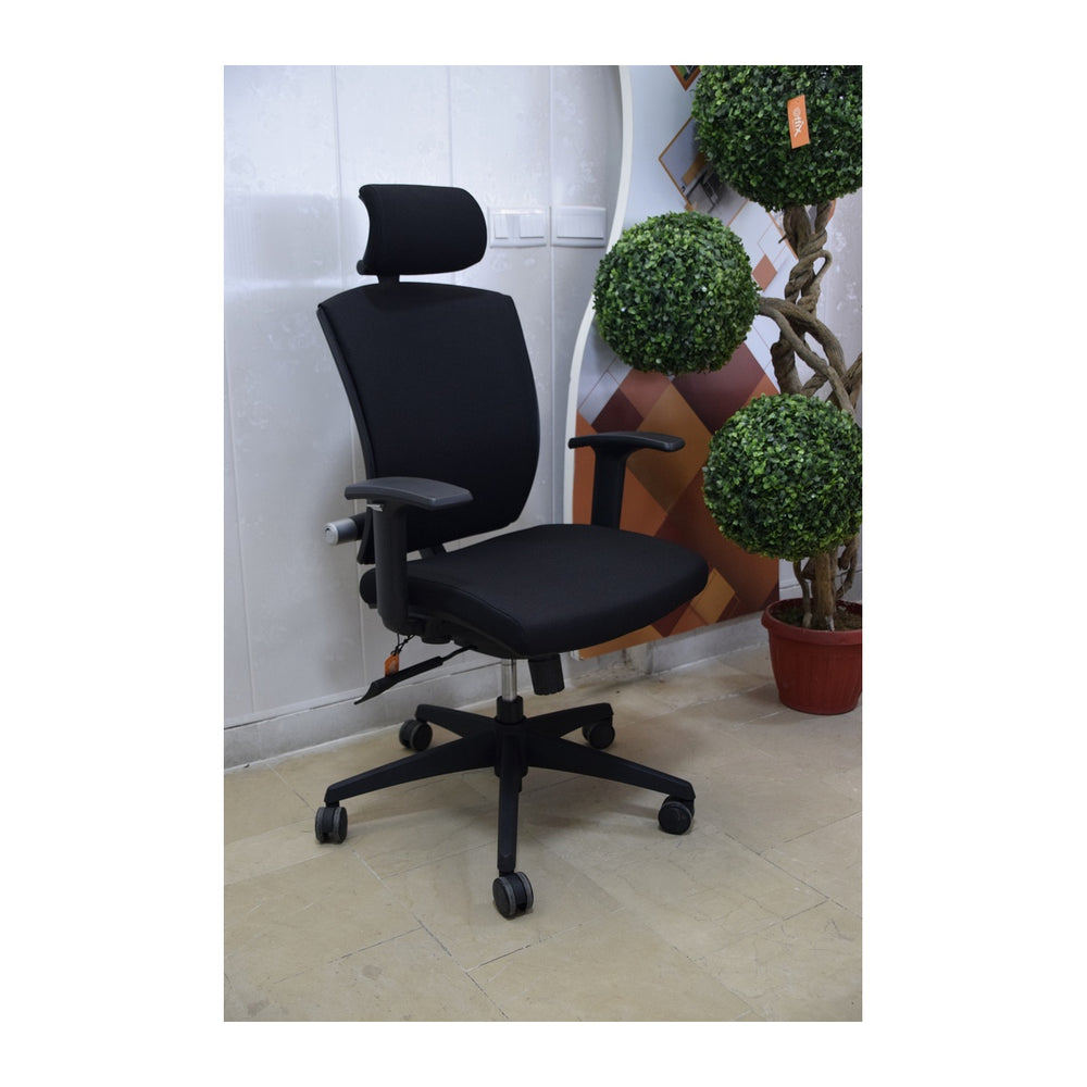 High Back Executive Chairs Rolo (ROLO-BL) – Padded Arms & Hydraulic Base