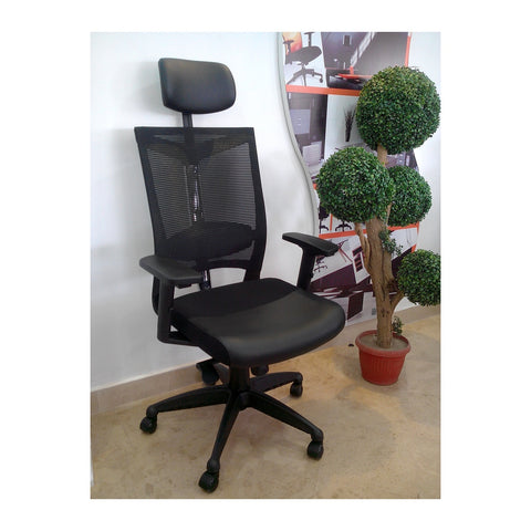 Saredo High Back Executive Chairs Padded Arms & Hydraulic Base, Offix Furniture