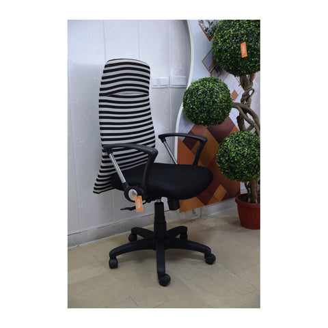 Strip High Back Executive Chairs Padded Arms & Hydraulic Base, Offix Furniture
