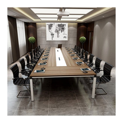 Pzoom Conference & Boardroom Tables Multi-Seater Layout & Concealed Wire Box, Offix Furniture