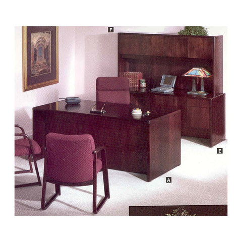 Epicos Classic Executive Desks Integrated Pedestal Drawers & PVC Edge, Offix Furniture
