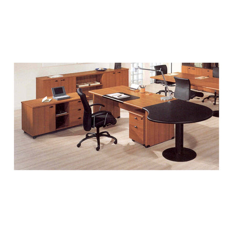 Faroita Classic Executive Desks Integrated Pedestal Drawers & PVC Edge, Offix Furniture