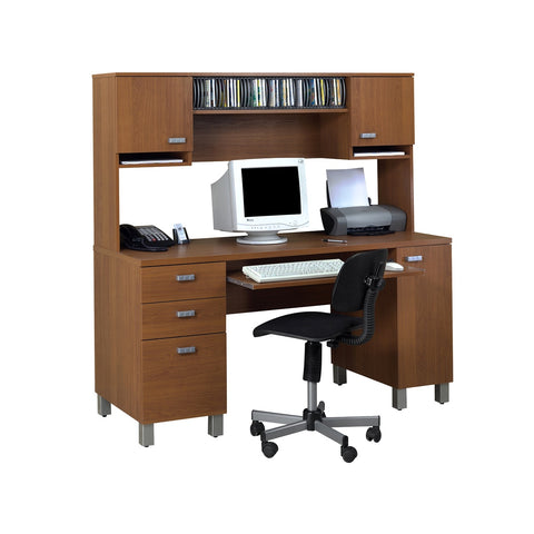 Bellita Computer Desks Keyboard Tray & CPU Tower Compartment, Offix Furniture