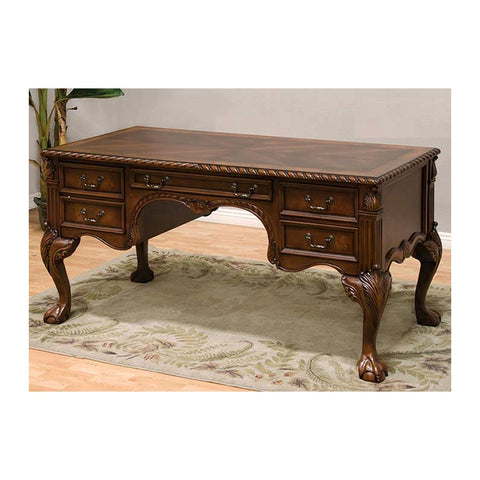 Ulivi Traditional Executive Desks Rich Wood Polish & Carved Profile Trim, Offix Furniture