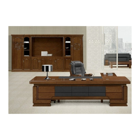 Vivo Traditional Executive Desks Rich Wood Polish & Carved Profile Trim, Offix Furniture