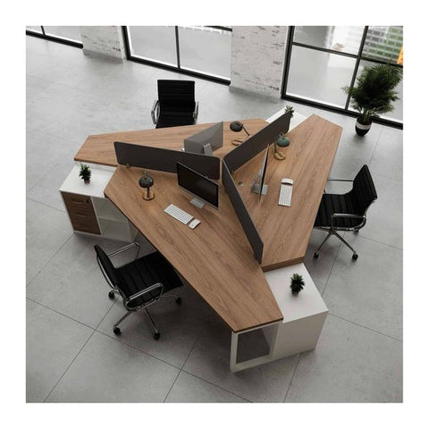 Fdadafcfcfdbd Modular Office Workstations Cluster Pod Layout & Acoustic Screen Dividers, Offix Furniture