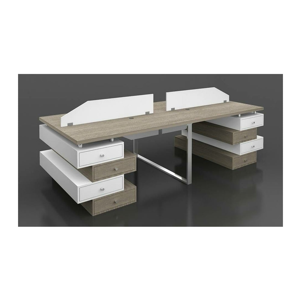 Modular Office Workstations Nano (NANO) – Cluster Pod Layout & Acoustic Screen Dividers