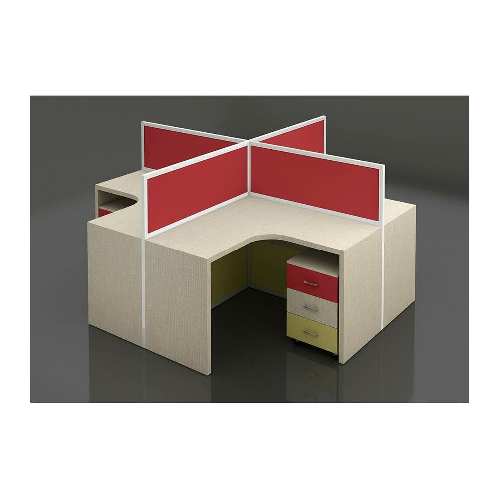 Modular Office Workstations Ollo (OLLO) – Cluster Pod Layout & Acoustic Screen Dividers