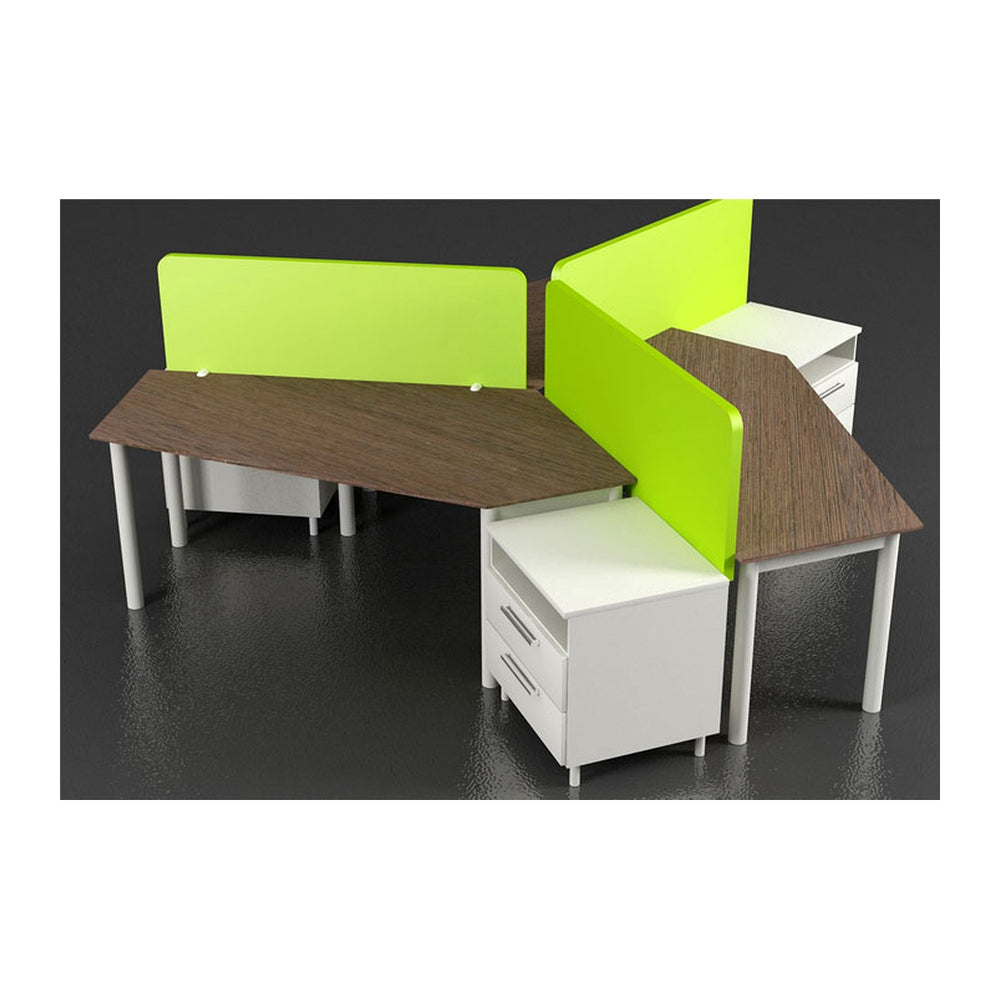 Modular Office Workstations Spacy (SPACY) – Cluster Pod Layout & Acoustic Screen Dividers