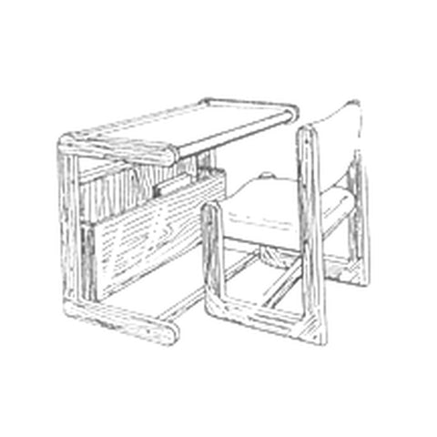 Halcyon Classroom Desks & Dual Benches Integrated 2-Student Bench & Metal Frame, Offix Furniture